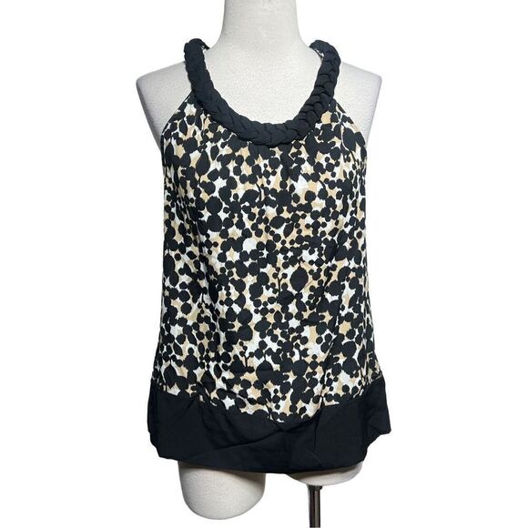 Banana Republic NWT Silky Animal Print Tank Blouse Size Small - Picture 1 of 5